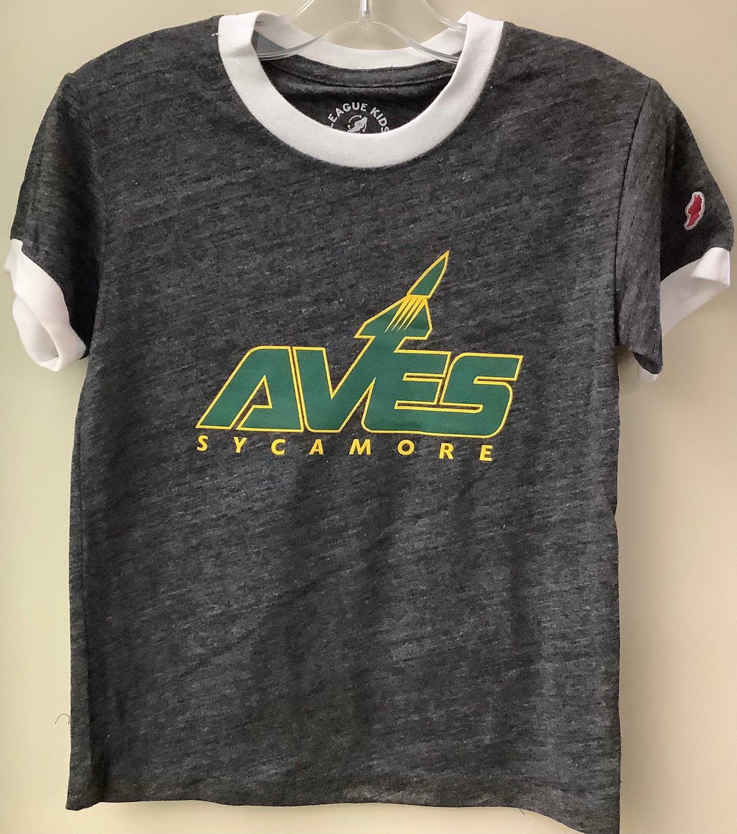 Tee - YOUTH - Intramural Youth Ringer - Black Heather