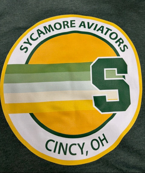 Adult - Green Hoodie - Circle Design