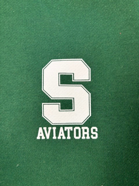 Ladies - 1/4 Zip - Green with stripes - SYCAMORE
