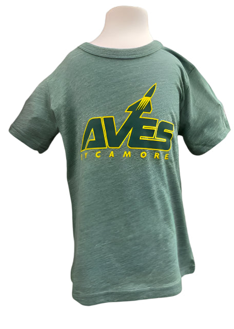 Youth -Tee - Green Heather & Grey