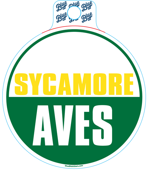 Sticker - Sycamore Aves Round