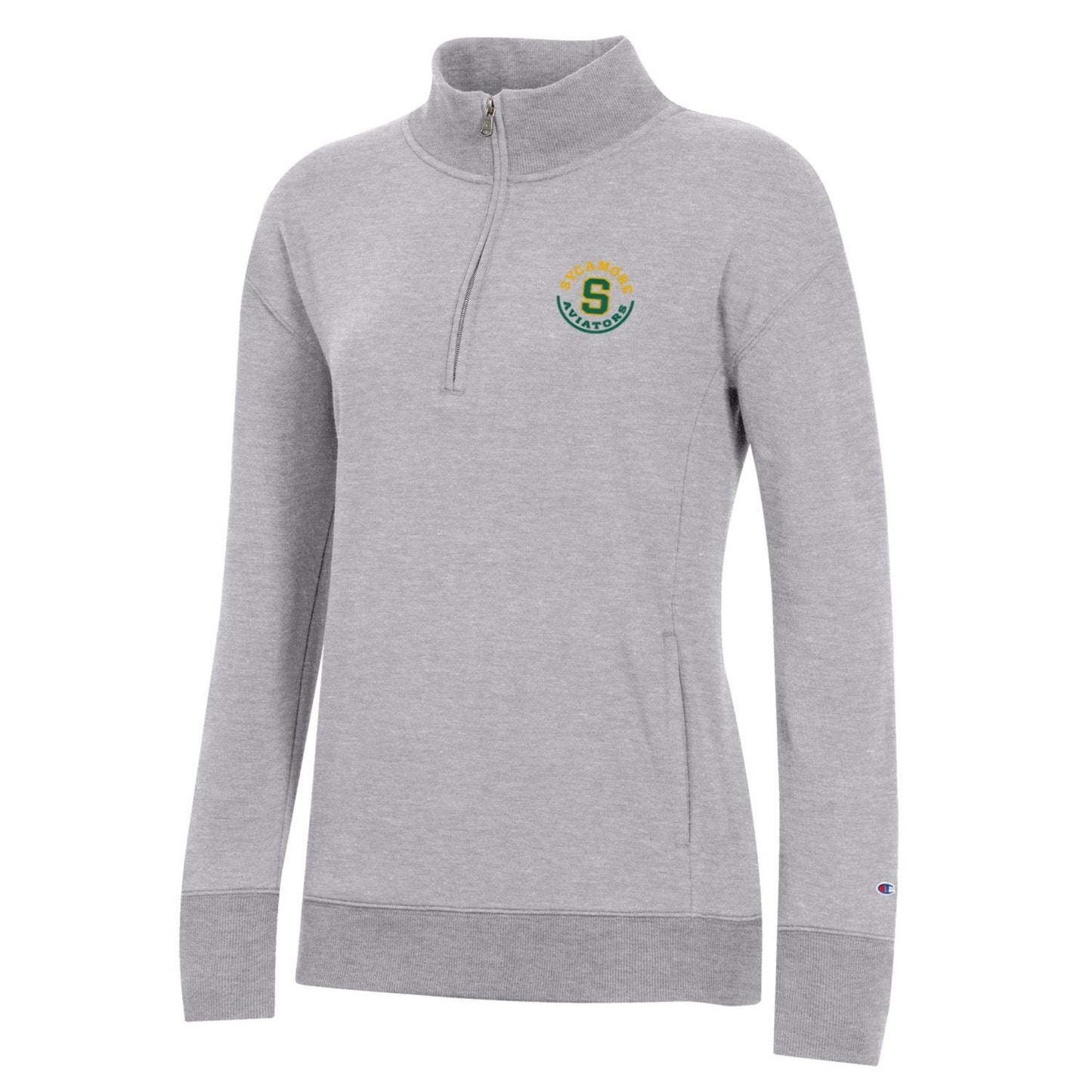 1/4 Zip - LADIES University 1/4 Zip in Grey