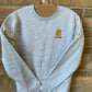 Adult Crewneck - Heathered Grey Embroidered Sweatshirt