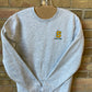 Adult Crewneck - Heathered Grey Embroidered Sweatshirt