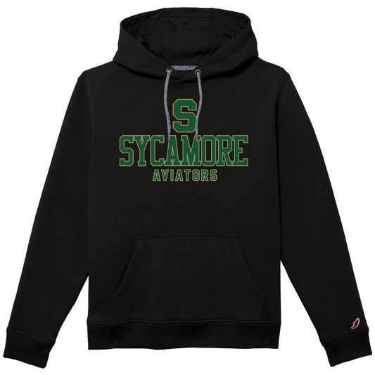Adult - Hoodie - Black - Green S Sycamore