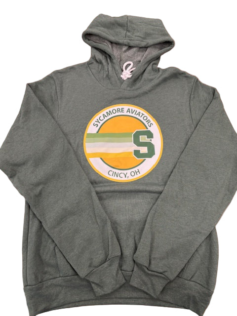 Adult - Green Hoodie - Circle Design