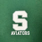 Ladies - 1/4 Zip - Green with stripes - SYCAMORE