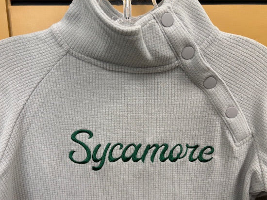 Ladies - Waffle Fleece - Snap Neck