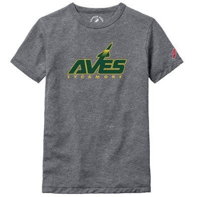 Youth -Tee - Green Heather & Grey