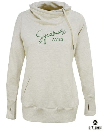 Ladies - Sweatshirt - Scrunch neck