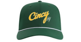 Hat - Cincy Hat - Green/White Rope