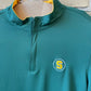 Men's 1/4 Zip Greeen/Gold