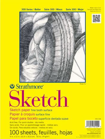 JR HIGH --- Strathmore Art Sketch Pad (select “pickup” at checkout & put student name in shipping address location)