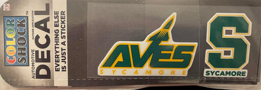 Auto Sticker Pack - Small - Aves and S over Sycamore