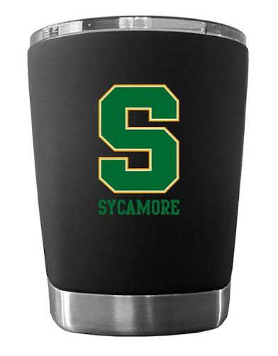 Tumbler - soft sided low ball size - with lid. Black.