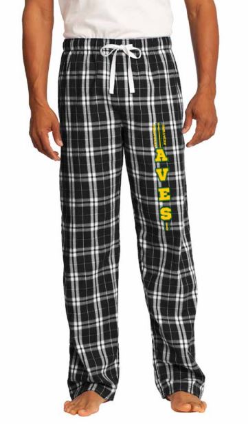 Flannel Pant - MENS in Black/White