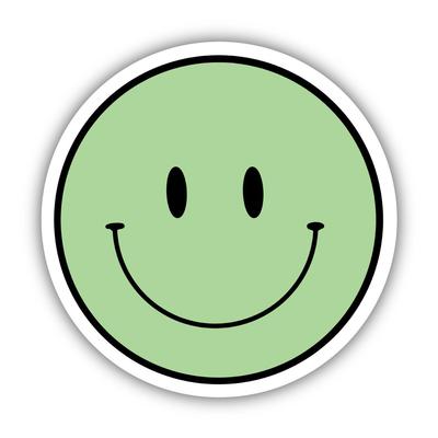 Sticker - Smiley Face Green by Big Moods