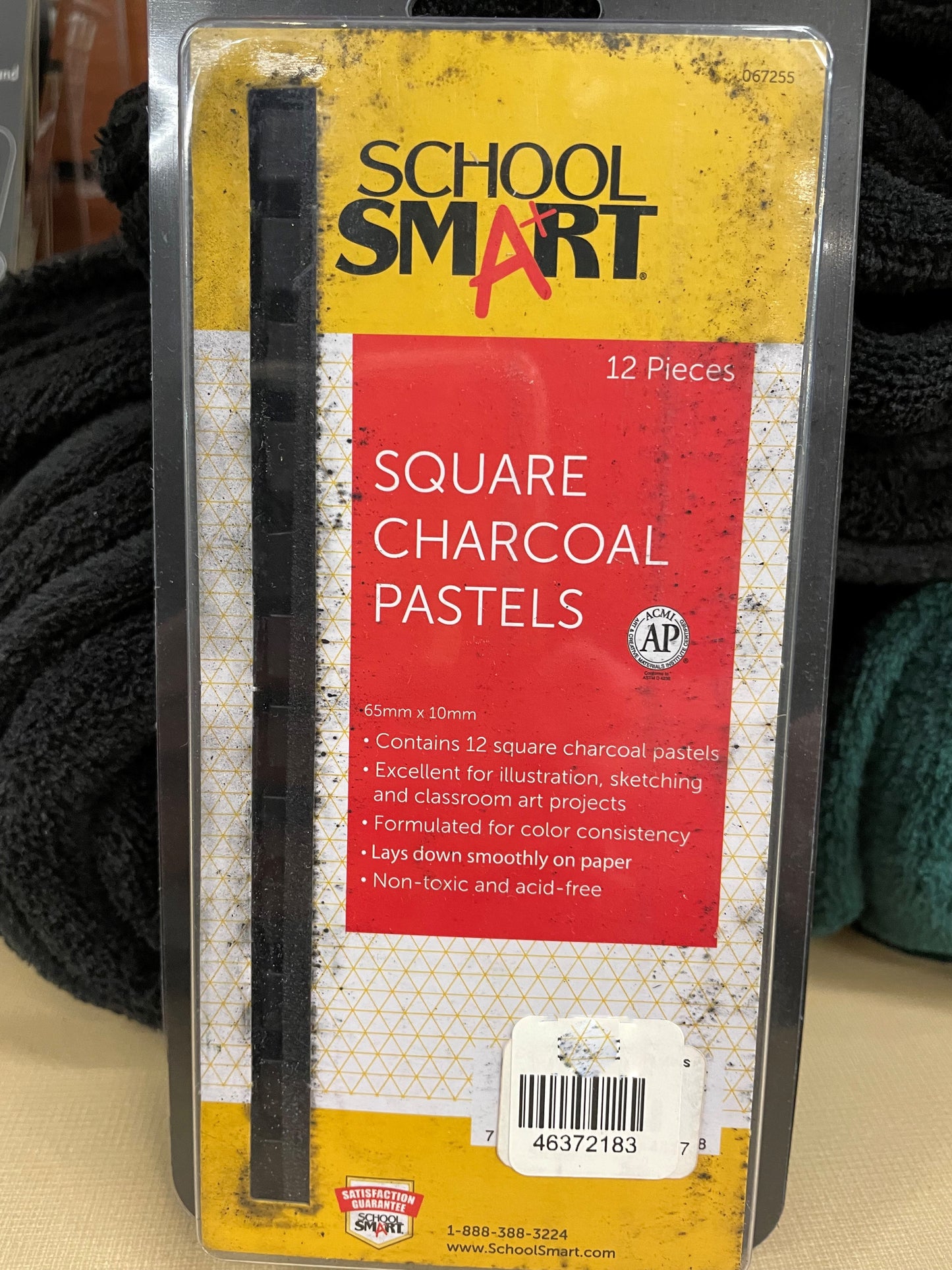 Square Charcoal Pastels