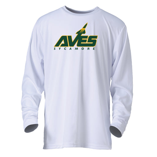 Tee - YOUTH - Long Sleeve - Performance in White
